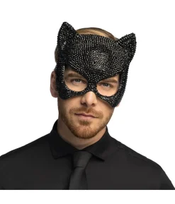 Katte maske med rhinsten