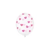 Klare balloner med fuchsia hjerter