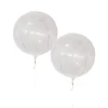 Klare balloner med LED tråd, 2 stk