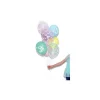 Klare balloner med mint hjerter
