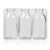 Klare glasflasker, 10,5 cm
