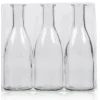 Klare glasflasker, 18,5 cm