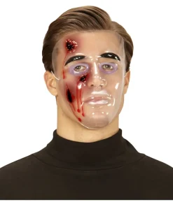 Klar maske med sår