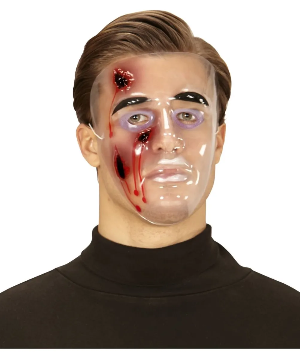 Klar maske med sår