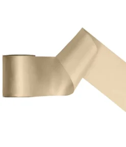 Kold guld satinbånd, 100 mm