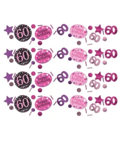 Konfetti 60 år Pink Sparkling