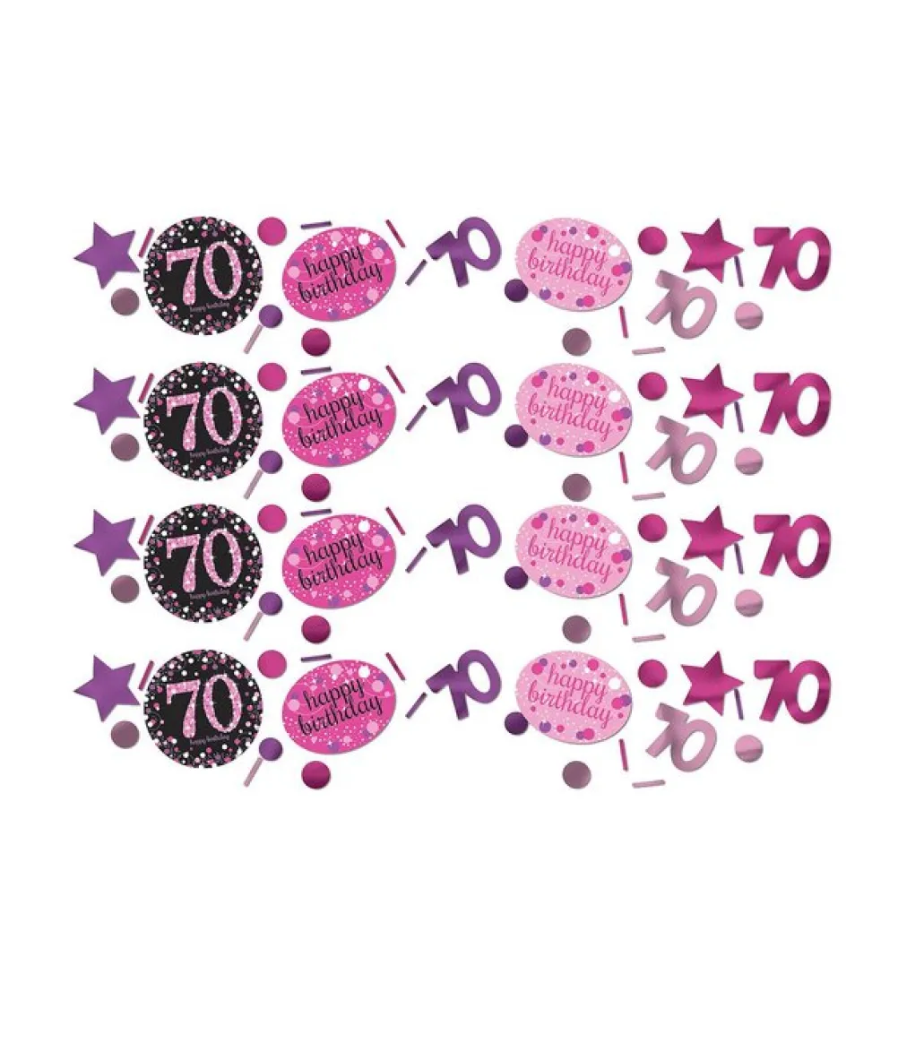 Konfetti 70 år Pink Sparkling