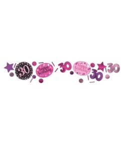 Konfetti 30 år Pink Sparkling