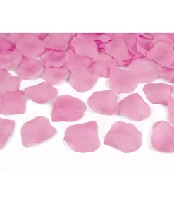Konfettirør med pink rosenblade, 60 cm