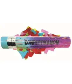 Konfettirør, multi 30 cm