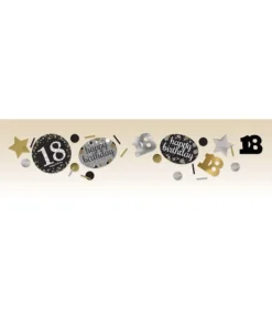 Konfetti 18 år Sparkling