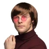 Kort brun paryk John