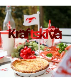 Kräftskiva kagepynt