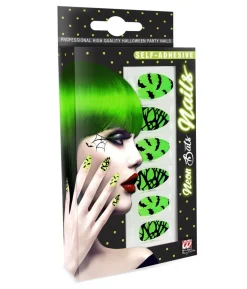 Kunstige negle Neon Bats