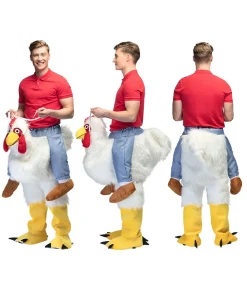 Kylling ride-on kostume