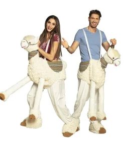 Lama piggy back kostume, voksen
