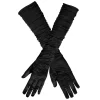 Lange sorte handsker