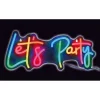 LED Lets Party skilt
