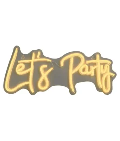 LED Lets Party skilt