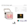 LED mini derby lys