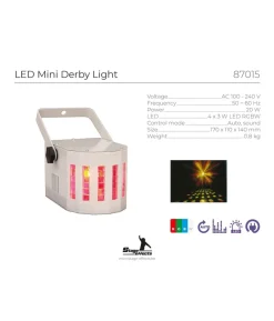 LED mini derby lys