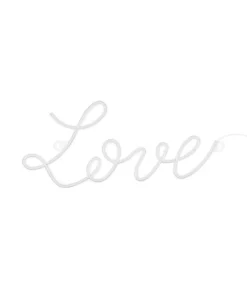 LED neonskilt Love, hvid