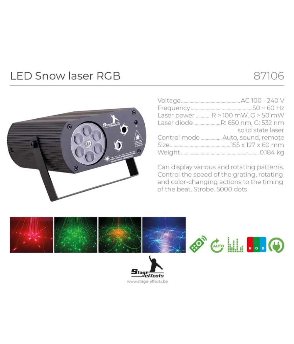LED Snefnug laser