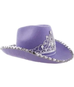 Lilla cowboyhat med diadem