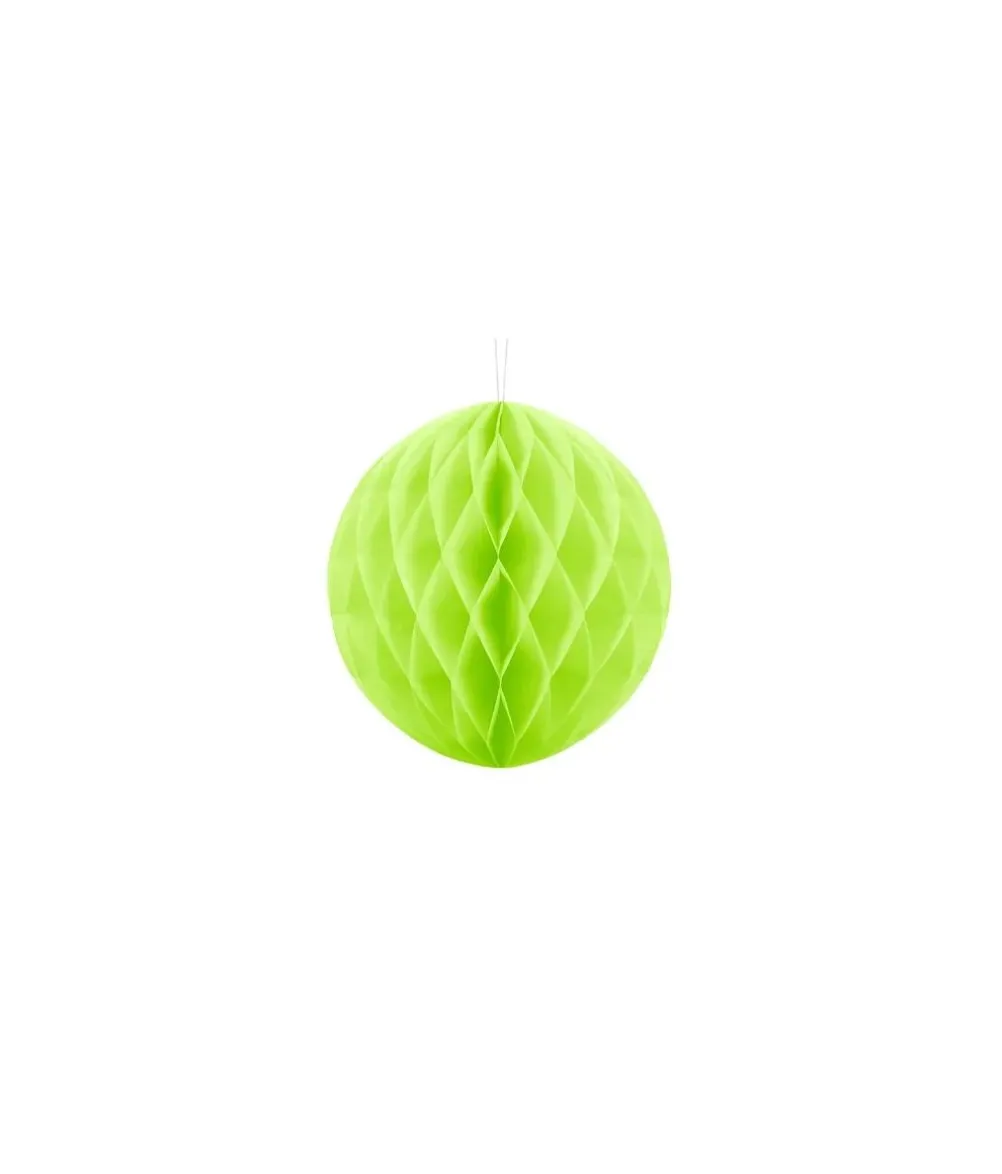 Limegrøn papirvæv kugle, 20 cm
