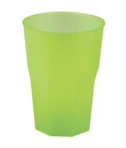 Lime plast drikkeglas 420ml, 6 stk