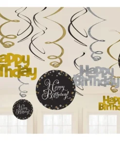 Loftspiraler Happy Birthday Sparkling