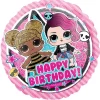 LOL Glam Happy Birthday folieballon, 43 cm