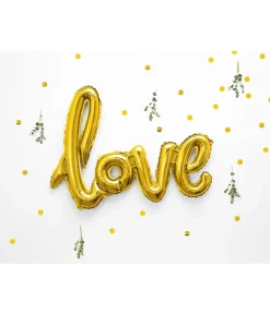 Love Folieballon guld