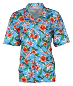 Lyseblå Hawaii skjorte