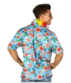 Lyseblå Hawaii skjorte
