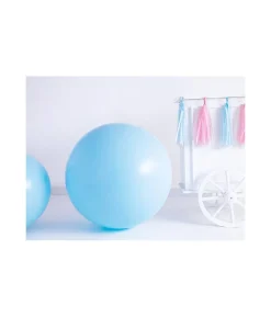 Lyseblå jumbo ballon, 1 stk