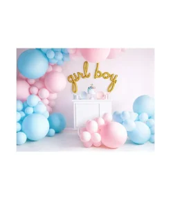 Lyseblå jumbo ballon, 1 stk