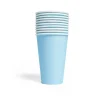 Lyseblå papkrus, 350ml 10 stk