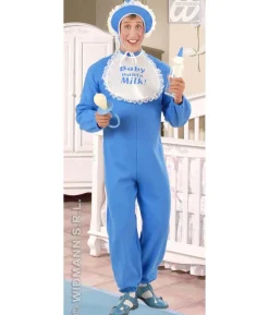Lyseblåt baby kostume