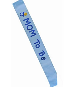 Lyseblåt Mom to be skærf
