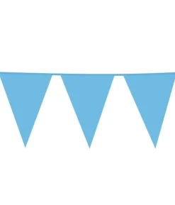 Lyseblå vimpelguirlande, stor