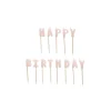 Lyserød Happy Birthday kagelys