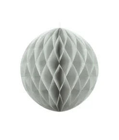 Lys grå papirvæv kugle, 30 cm
