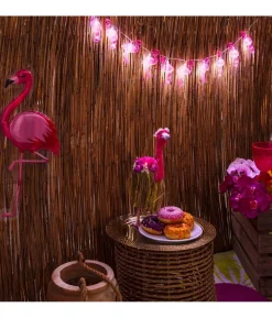 Lyskæde med flamingoer