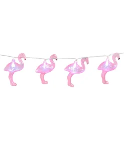 Lyskæde med flamingoer