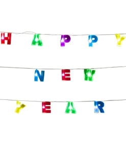 Lyskæde med happy new year