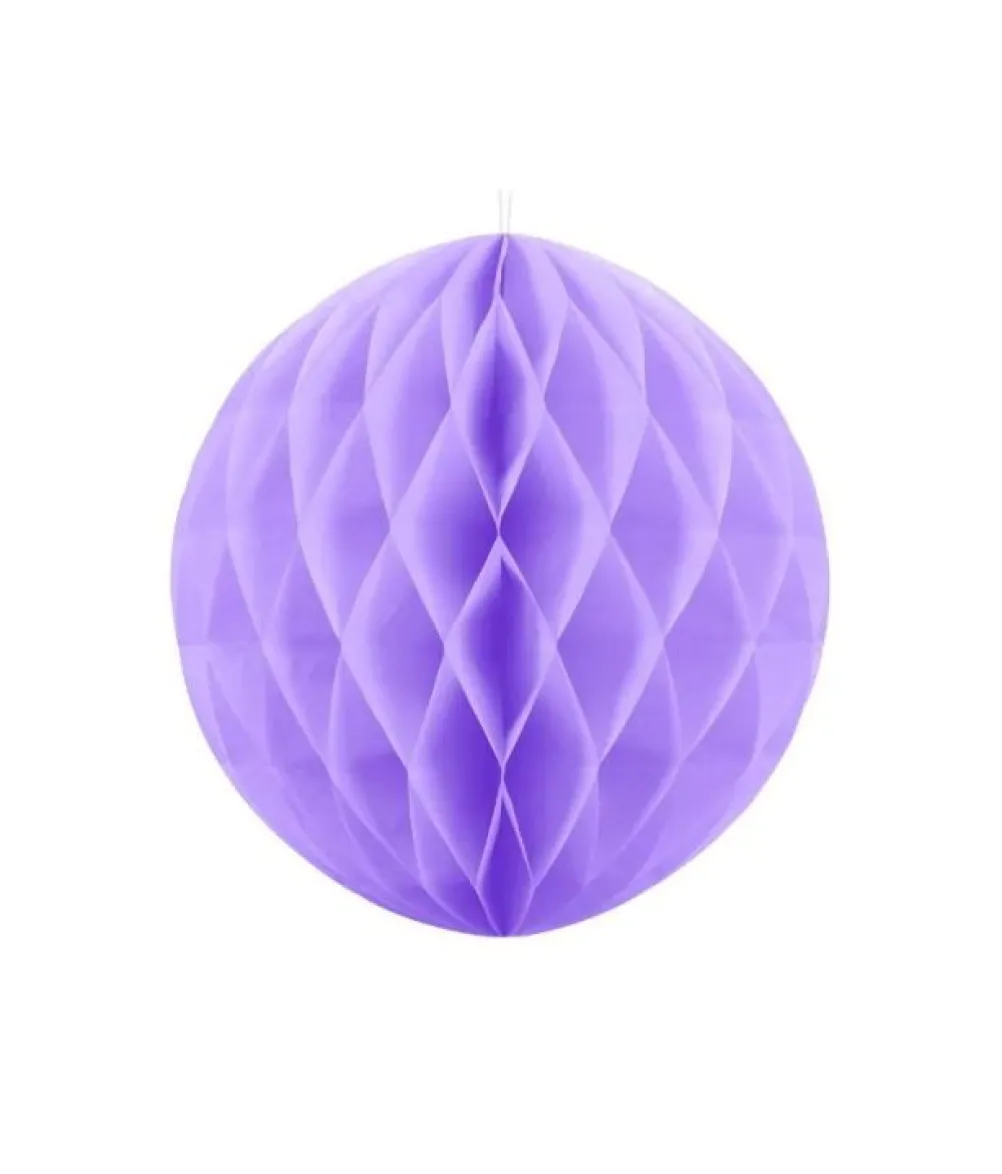 Lys lilla papirvæv kugle, 30 cm