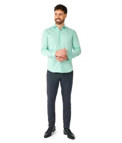 Lys mint skjorte