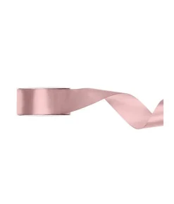 Lys støvet rosa satinbånd, 38 mm
