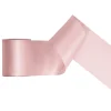 Lys støvet rosa satinbånd, 100 mm